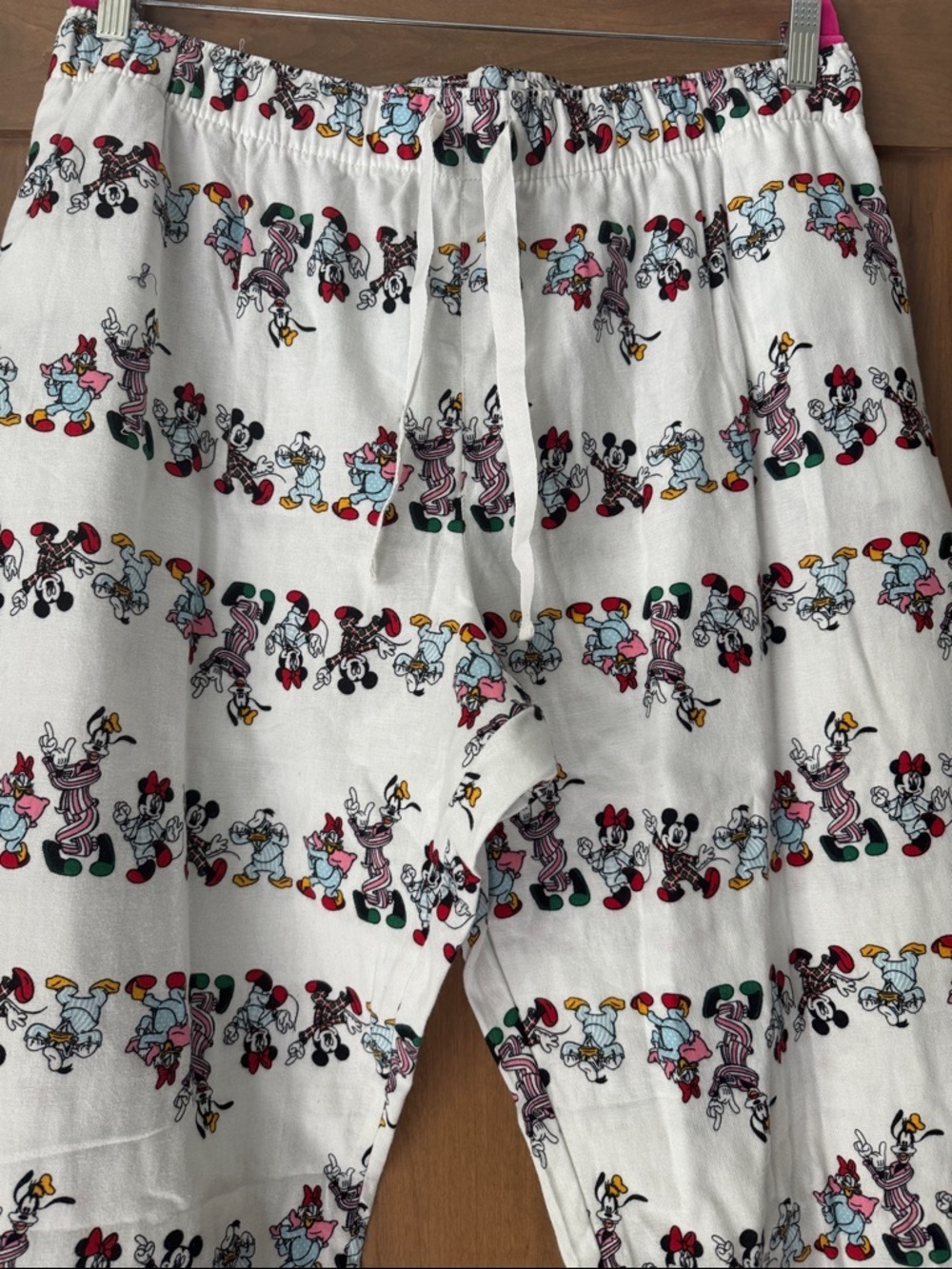 NWOT Old Navy x Disney Mickey Mouse Pajama Pants Womens XXL White Flannel Cozy
